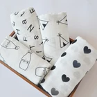 Пеленка детская из 100% хлопка, двухслойная, из хлопка