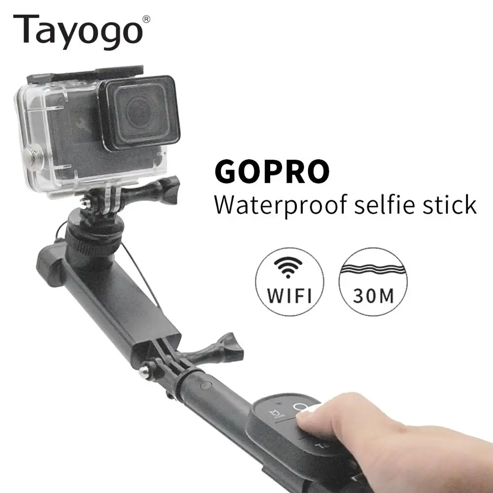 Tayogo Водонепроницаемая рукоятка подводная селфи палка для Gopro Дайвинг камера с Wi Fi