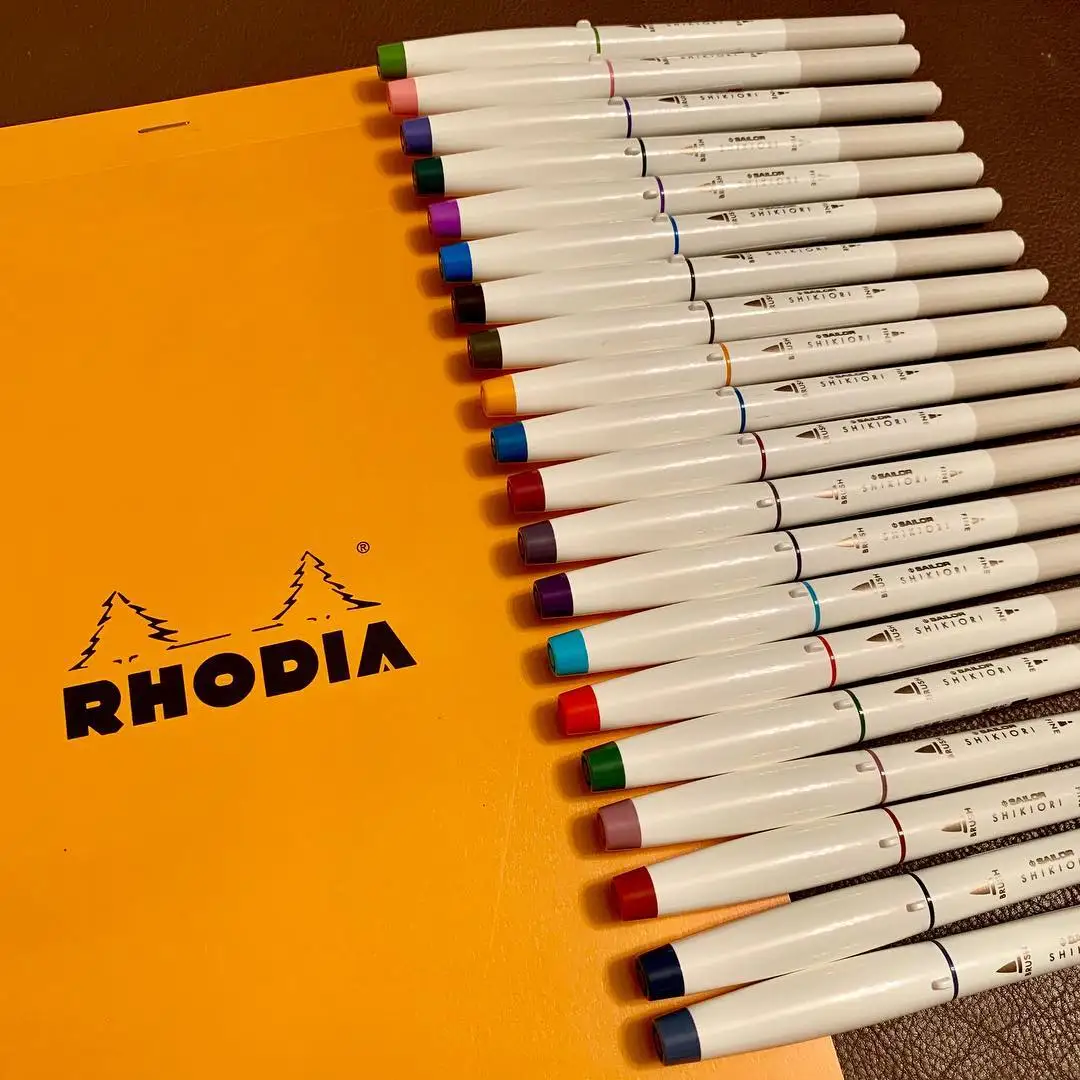 20 шт./компл. японская Морячка цветная пигментная щетка Набор ручек Мультяшные