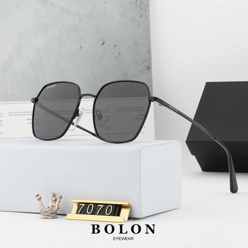 

Original Bolon Men's and Women's Fashion Color Film Polygon Frame Sunglasses Polarized Lens Men's Sunglasses