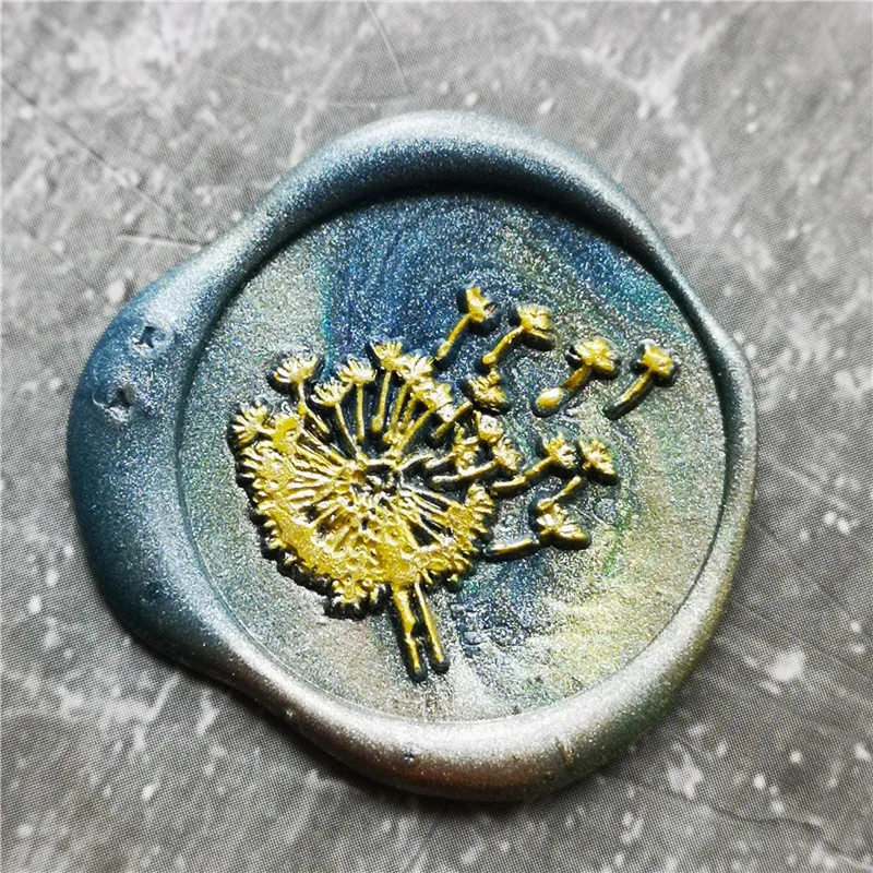 Новая печать воска Одуванчик логотип дизайн одуванчика или ваш заказ воск