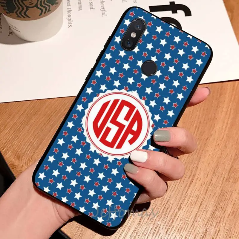 

America USA Flag Phone Case For Xiaomi Redmi 4x 5 plus 6A 7 7A 8 mi8 8lite 9 note 4 5 7 8 pro