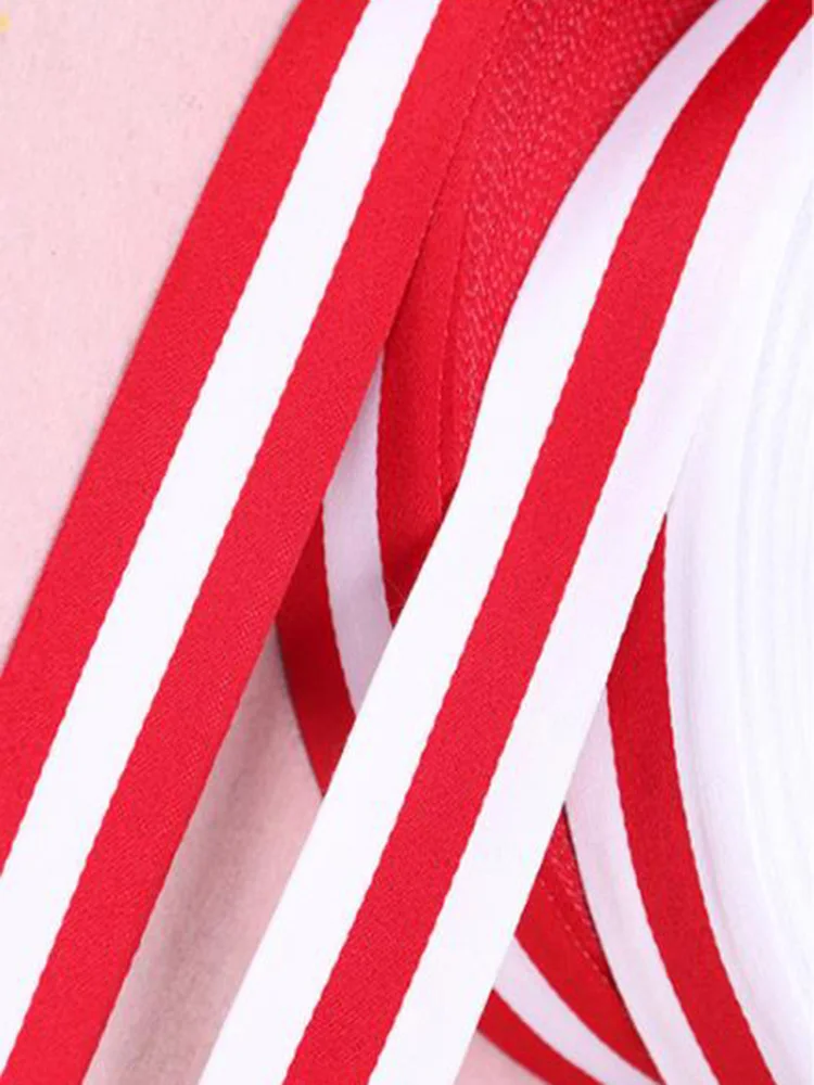 

5M/lot red and white strips 1-3cm width Christmas geschenkbank ruban couture stainband lint DIY sewing stain ribbon accessories