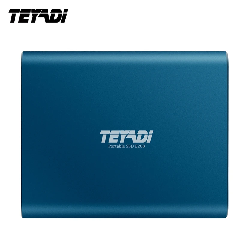 Внешний SSD накопитель TEYADI 1 ТБ 500GB type C USB 3,1 Gen 2, Портативный твердотельный накопитель, совместимый с Mac, ноутбуком, ПК