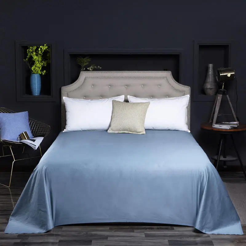 Высококачественный однотонный Комплект Простыни Из 3 предметов 500TC хлопок