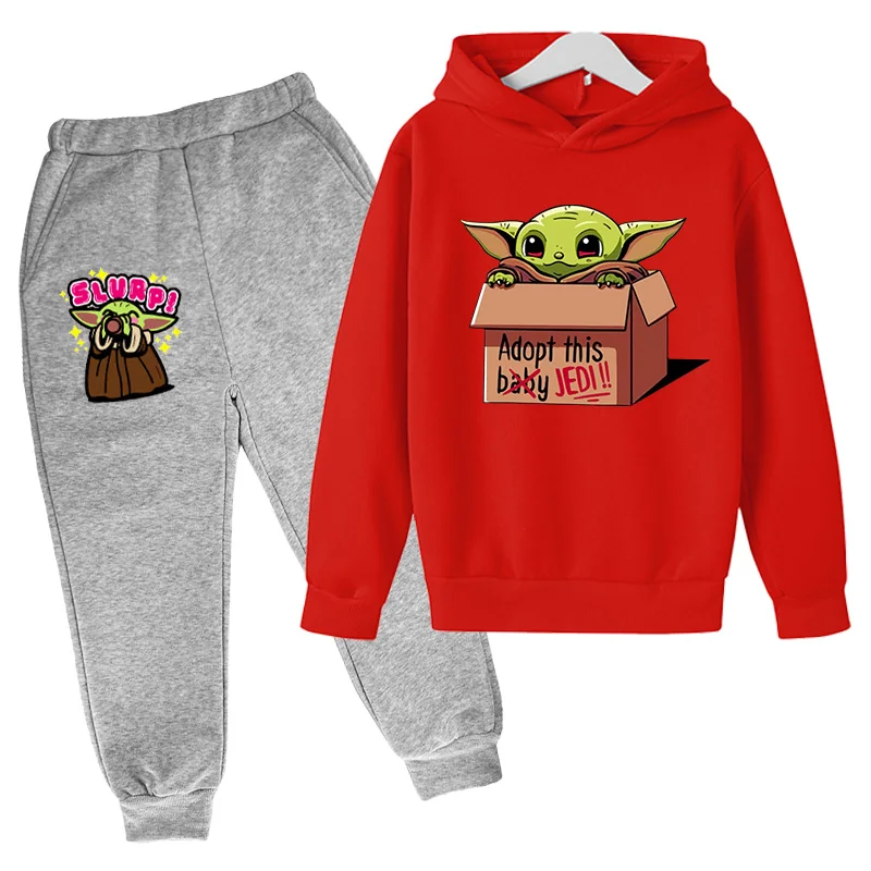 

Baby Yoda Toddler Girl Fall Clothes Cotton Shirts for Teenage Girls Hooded Boys Long Sleeve Tops Boutique Suit Kids Clothing