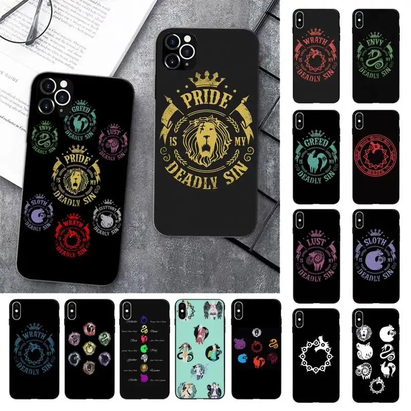 Чехол для телефона с символом семь смертных грехов iPhone 13 11 12 pro XS MAX 8 7 6 6S Plus X 5S SE 2020