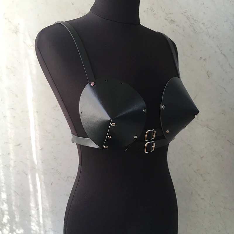 B.CYQZ пикантные женские кожаные гот бюстгальтер ремень подвязка нательный поясной