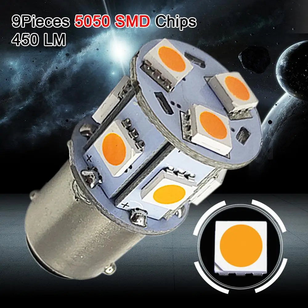 1 шт 6V 1156 BAU15S 1157 ba15d Мото Led 5050 светильник P21/5 Вт тормоз задних фонарей указателей