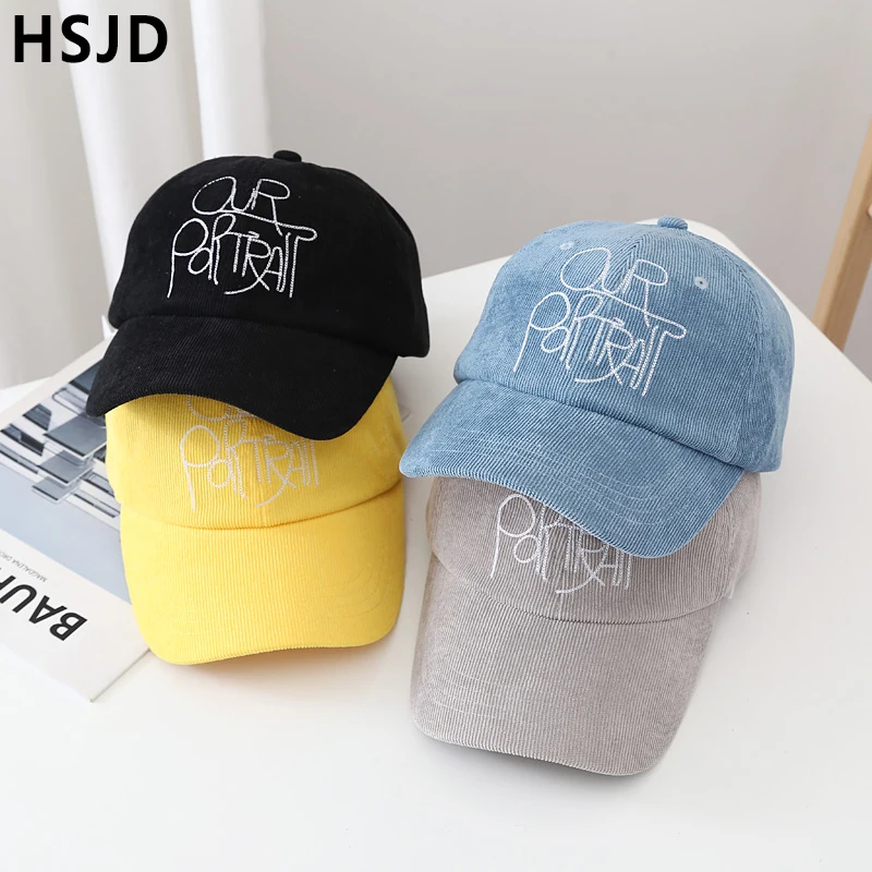 

Unisex Corduroy Baseball Cap Autumn Winter Snapback Hats For Men and Women Graffiti Embroidery Adjustable Dad Hat Casquette
