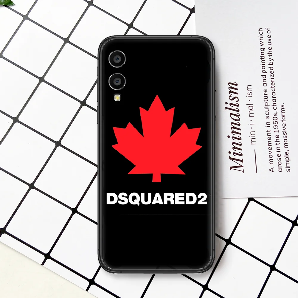 

Italy Fashion Trend Brand DSQ2 D2 Phone Case For HUAWEI Honor Nova 5 7 8 9 10 20 30 A C T I X Lite Pro black Back 3D Cover Tpu