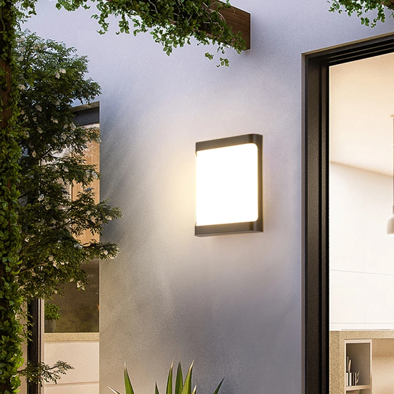 Ip55 водонепроницаемый наружный светильник со светодиодами минималистичный лампе