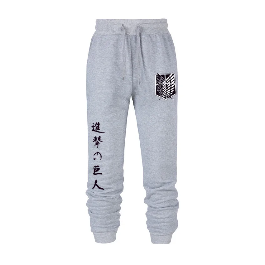 

Attack on Titan Men's pants Fashion Casaul Joggers Trousers Casual Oversize Sweatpants Fitness Workout Running Sporting Clothing