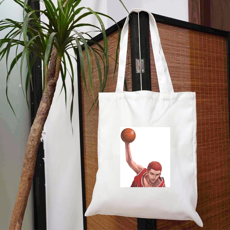 

Basketball Master Reusable Bag Shopper Shoulder Women's Handbag Designer Handbags Grocery Tote Anime Canvas Cloth Shoper Printed