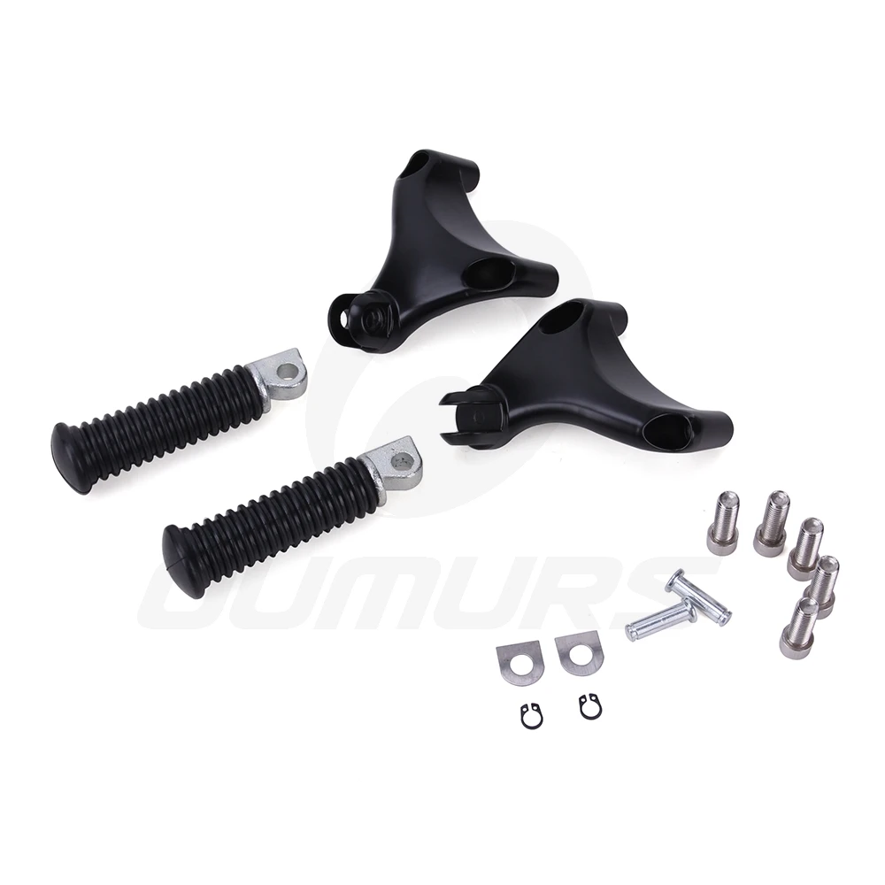 OUMURS мотоцикл черный пассажирский задний Подножки крепление для Harley Sportster 883 1200 72 XL1200V железо 883 XL883N 04-13
