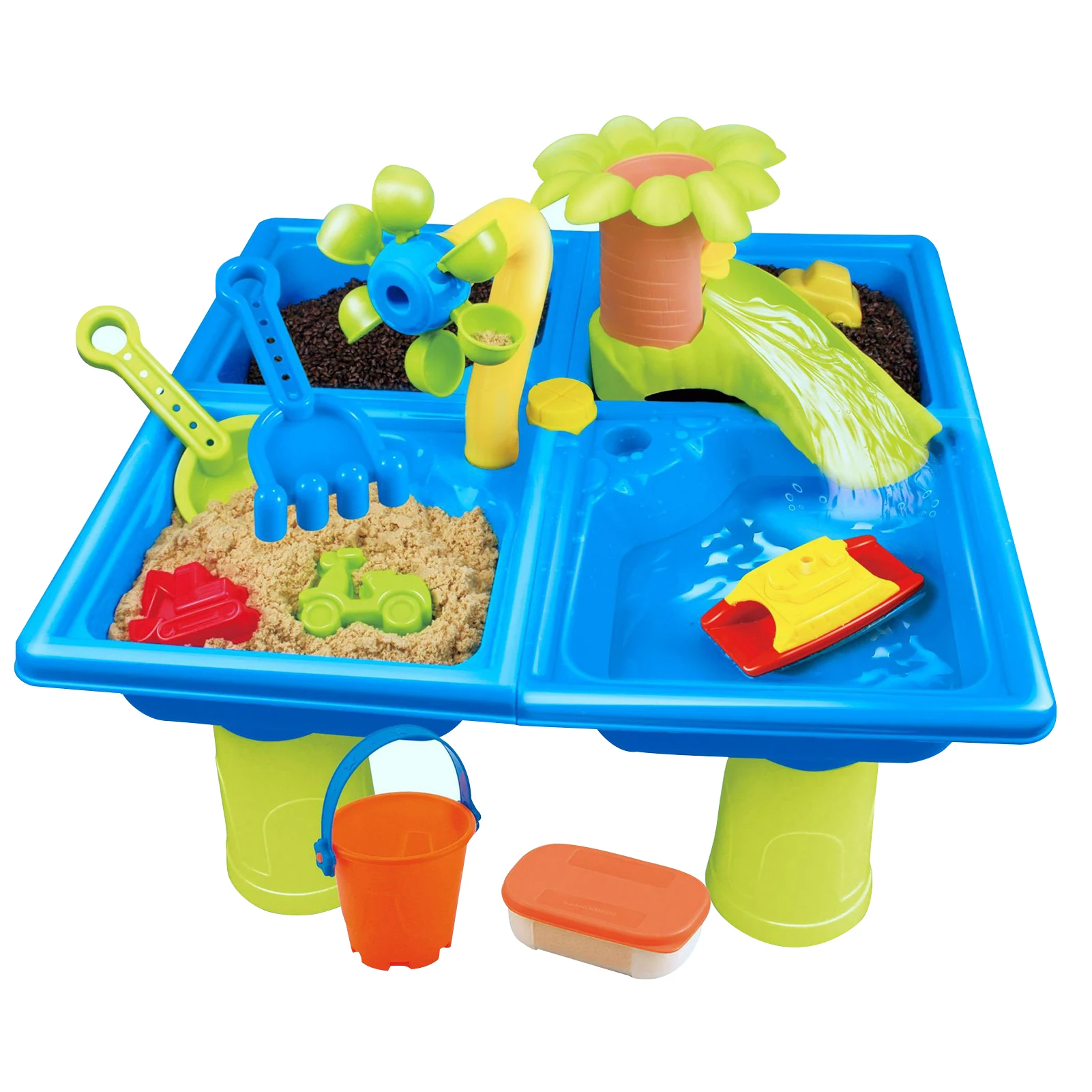 

New Kids Sand And Water Table Durable Innovative Beach Toys Outdoor Indoor Beach Play Activity Sandbox For Children Boys Girls