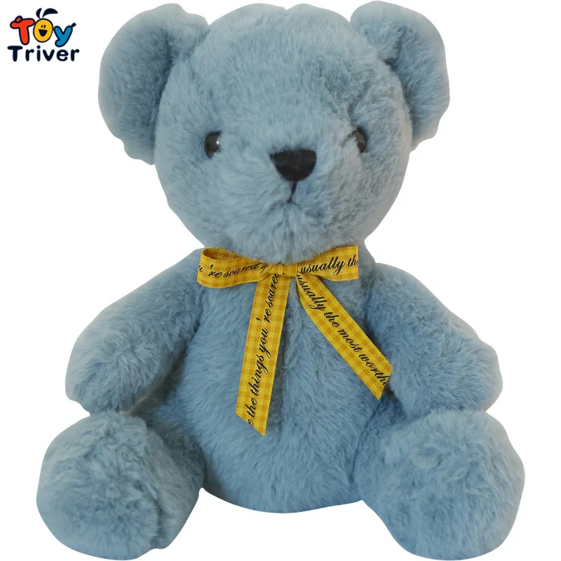 

Kawaii Cartoon Teddy Bear Plush Toys Pink&Blue Stuffed Animal Doll Soft Pillow Baby Girl Kids Children Birthday Gift Room Decor