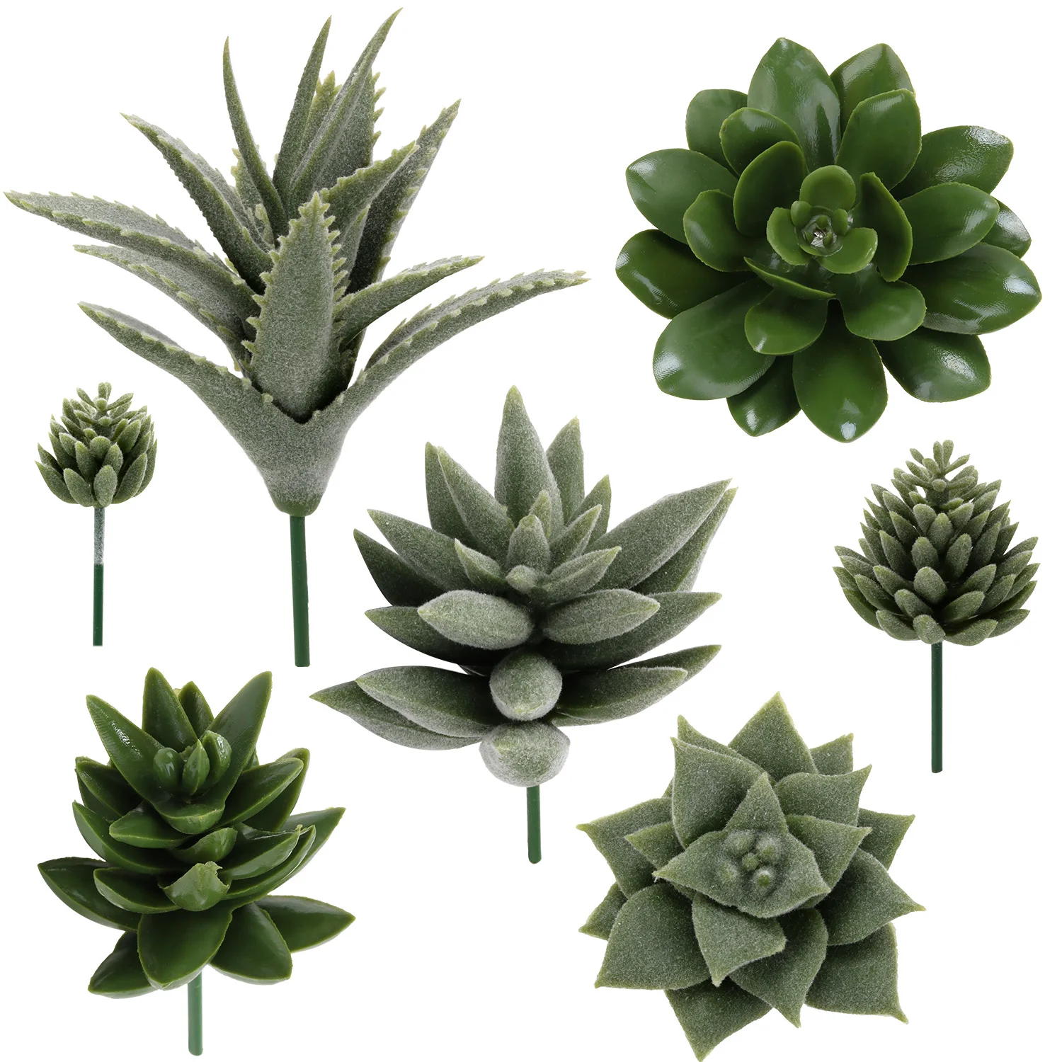 

7pcs Artificial Succulent Artificial Plant Faux Succulent Artificial Plants Flower For Home Office Garden Decoration Accessories