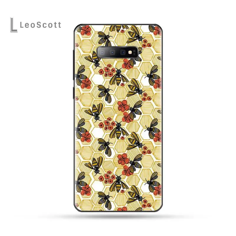 Роскошный черный мягкий чехол из ТПУ для Samsung S6 S7 edge S8 S9 S10 e plus A10 A50 A70 note8 J7 2017 |
