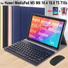 Чехол для Huawei Matepad 10,4 T10s Pro 10,8 Mediapad M5 Lite 10 10,1 T5 M6, русская, испанская, Арабская, иврит, Корейская клавиатура и мышь