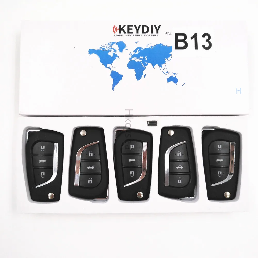 5 шт. B13 B07 KEYDIY B Series 3 кнопочный дистанционный ключ для KD900 URG200 KD X2 Mini генератор