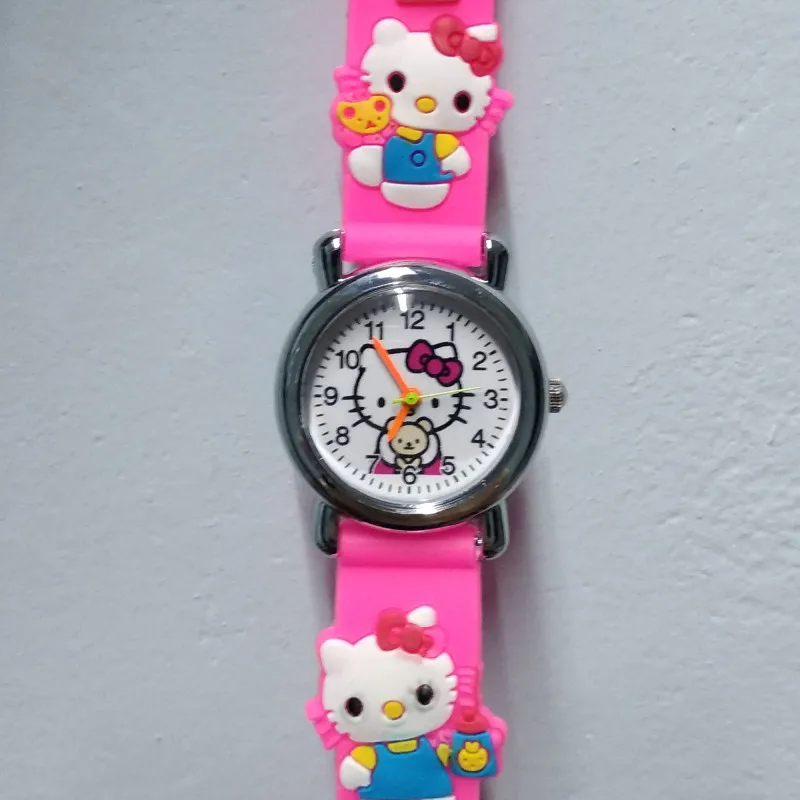 Новые 3D аниме мультфильм Силиконовые Барби принцесса детские часы модные