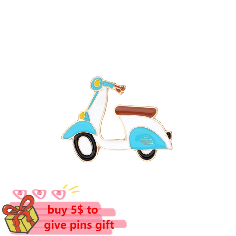 Значок эмалированный на лацкан мотоцикл брошь по выгодной цене для детей |