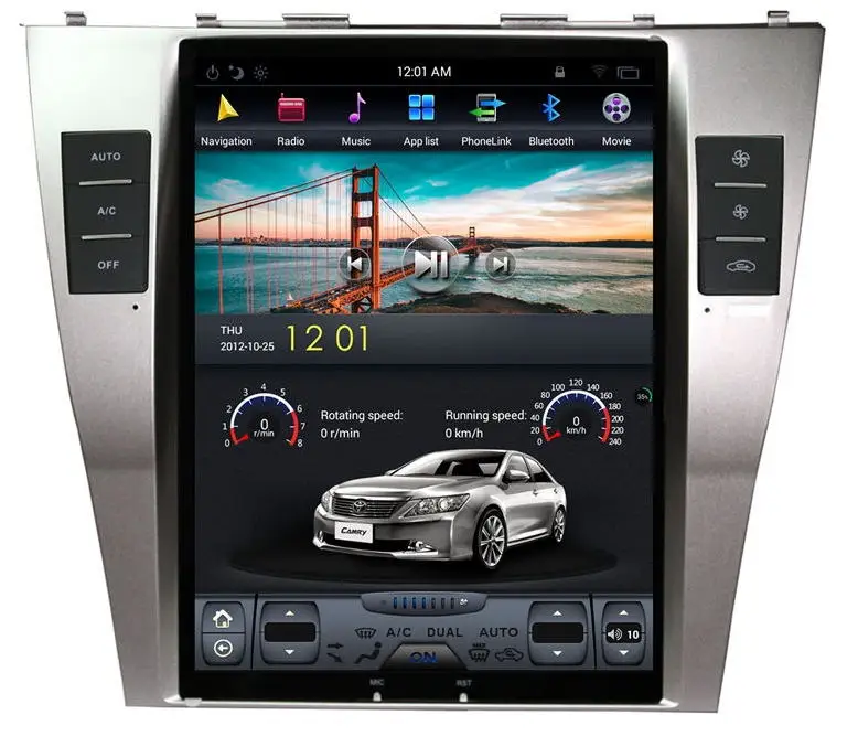 10 4 ''вертикальный экран Tesla Style Android 8 1 автомобильный DVD плеер GPS навигация Радио