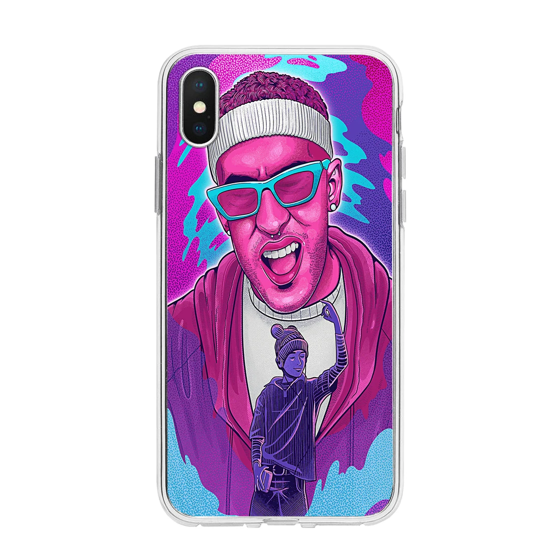 Чехол для телефона с рисунком плохого кролика малумы Iphone 12 Pro Mini 11Pro Max Se2020 6 6s 7 8plus 5s