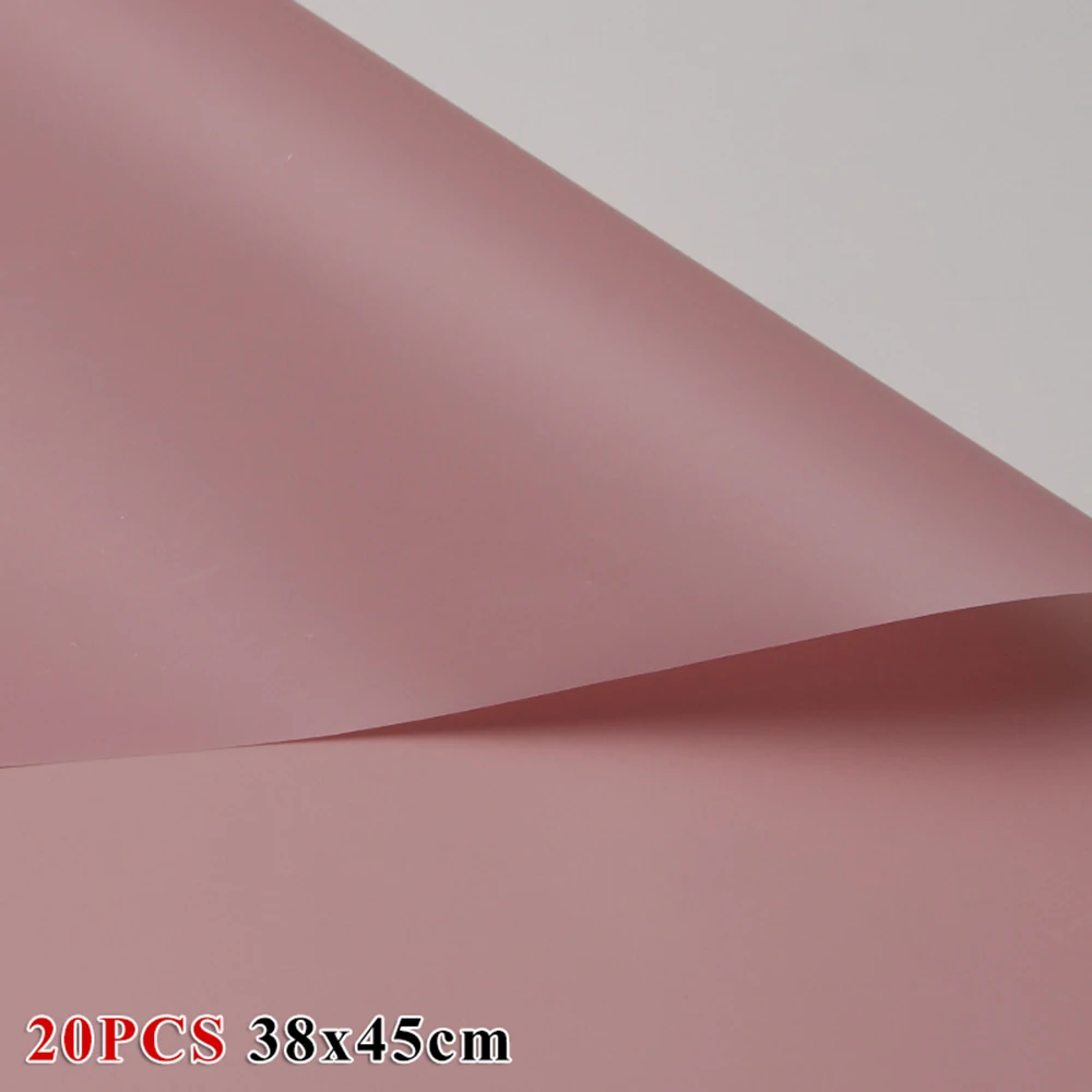 20 шт. пластиковая бумага оберточная Подарочная цветочная упаковка для декора 38*45