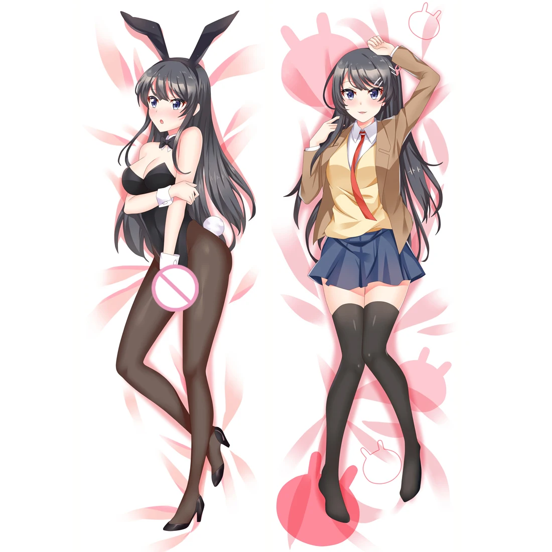 Японское аниме Rascal Not Dream of Bunny Girl Senpai Seishun Buta Yaro Dakimakura наволочка для тела