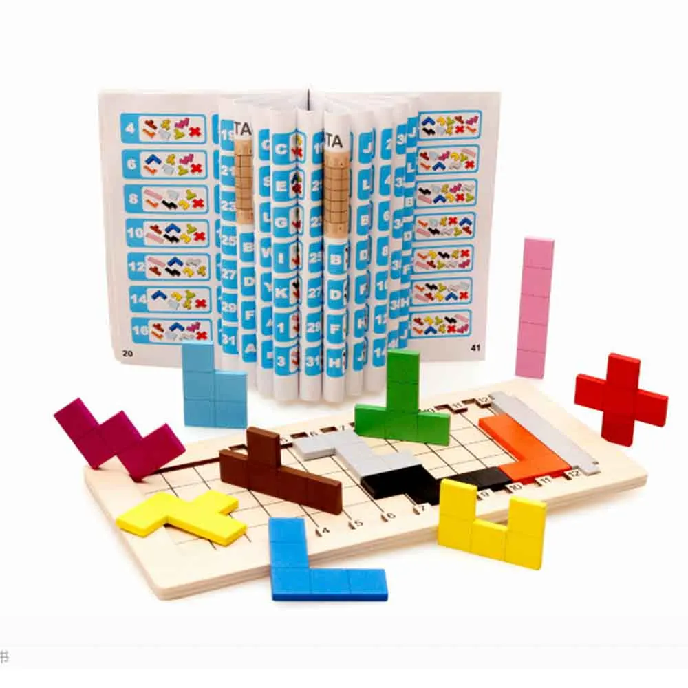 Детские развивающие игрушки Геометрическая сборка блокирует Обучение Обучающие