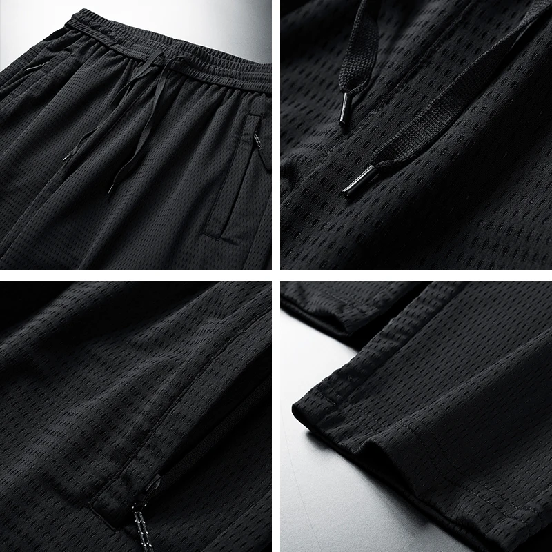 

Men Streetwear Track Pants Fitness Clothing 2021 New Men Pants Joggers Sweatpants Men Fashion Summer Casual Quick-Drying Pant