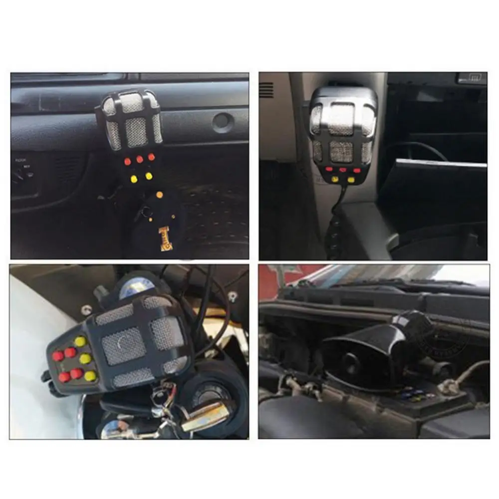 

12V 60W 300dB Car Vehicle Waterproof Recording Loud Speaker Siren Horn with Mic For Use With 12V Vehicles Auto Replacement Parts