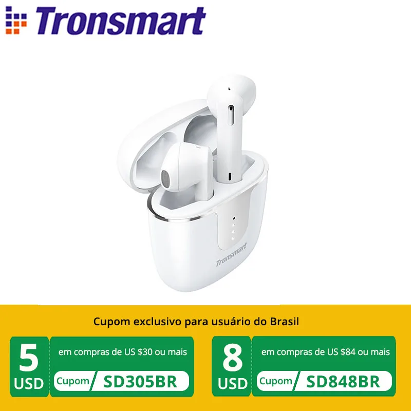  Tronsmart Onyx Ace TWS Bluetooth 5.0 Earphones Qualcomm aptX Wireless Earbuds Noise Cancellation with 4 Microphones,24H Playtime 