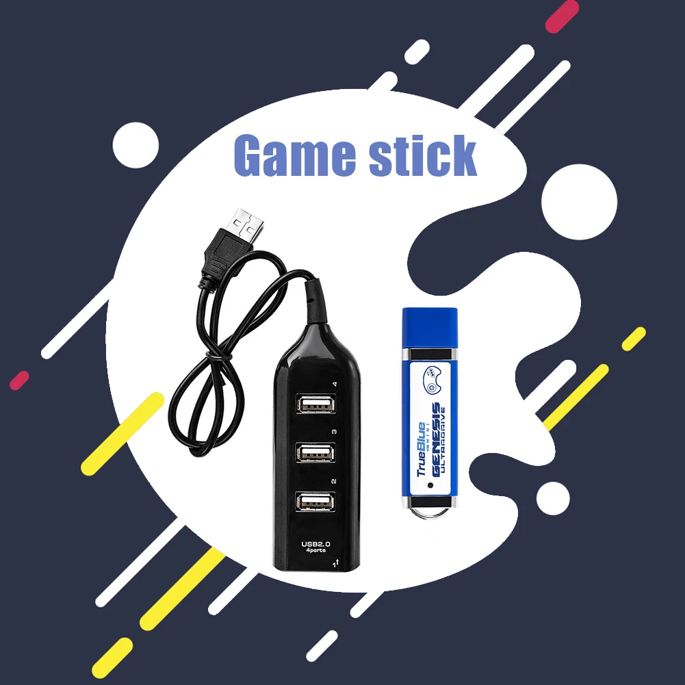 813 игры True Blue Mini Ultradrive Pack для Genesis MegaDrive MD Game Stick 4 порта usb хаб|Запасные части| |