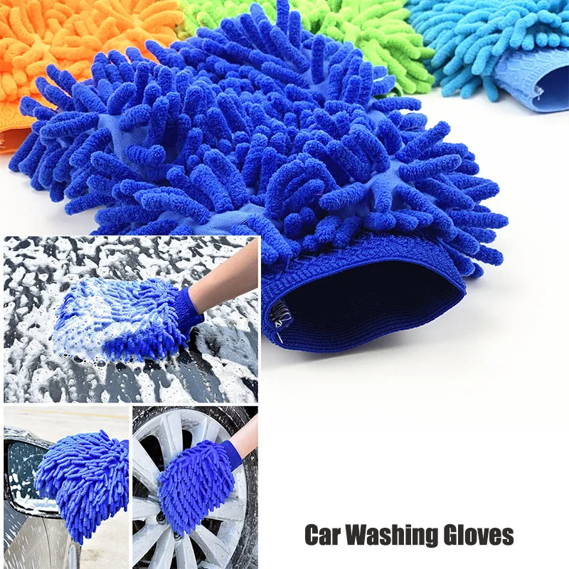 

1pc Car Wash Gloves For Toyota SIENTA Vellfire Verso PROACE Hilux Tacoma Tundra 4Runner FT-EV FT-HT FT-AC AYGO