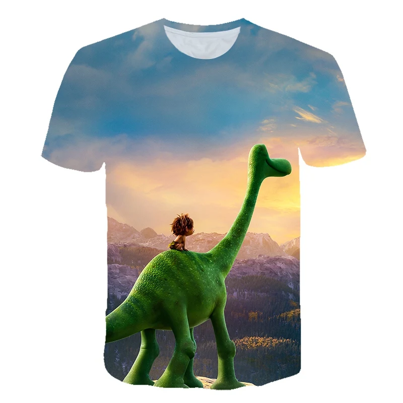 

2021 The New Printing T Shirts Men Women Fierce Dinosaur 3D T Shirt Funny Animal Print Short Sleeve Sweatshirt Casual Tops