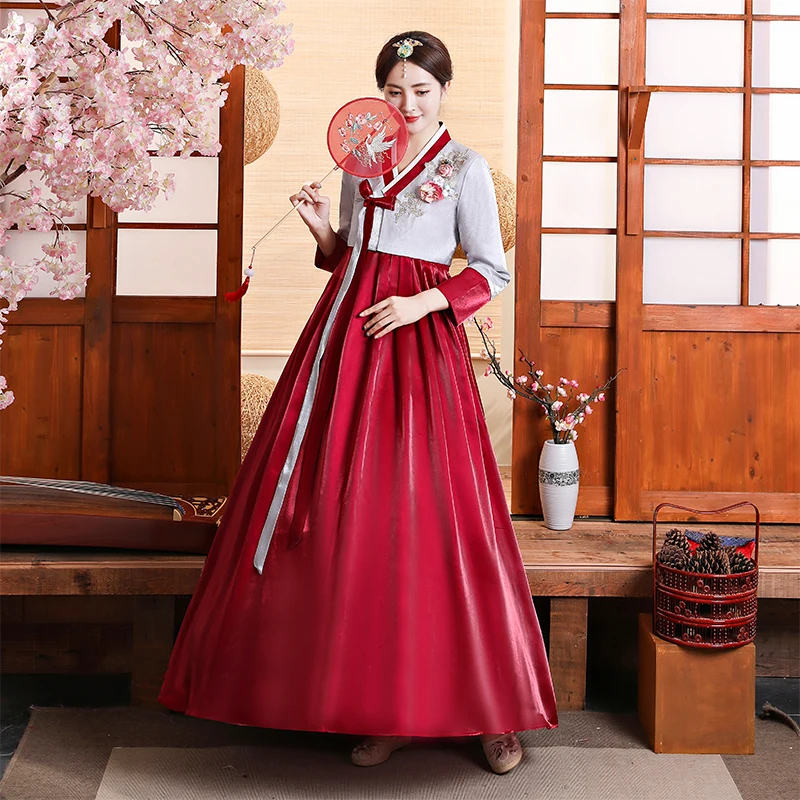 Улучшенный женский костюм Hanbok в Корейском стиле для национального танца