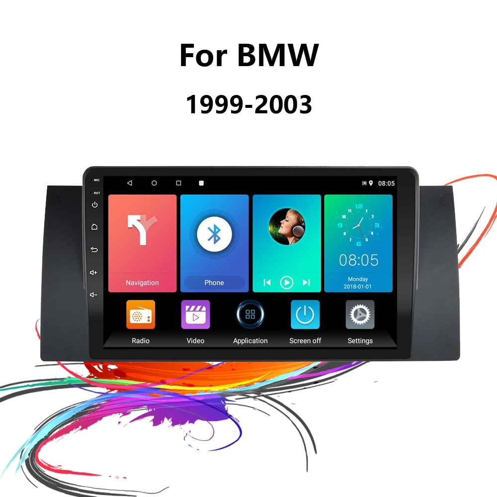 

For BMW E39 E53 X5 M5 Head Unit with Frame 1999 2000 2001 2002 2003 2 Din Android GPS Radio Stereo WIFI Car Multimedia Player
