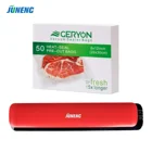 Вакуумный упаковщик JUNENG, красный, 220 В, 110 В, с 50 пакетами для сохранения свежести продуктов, без БФА, 7,8x11,8 дюйма