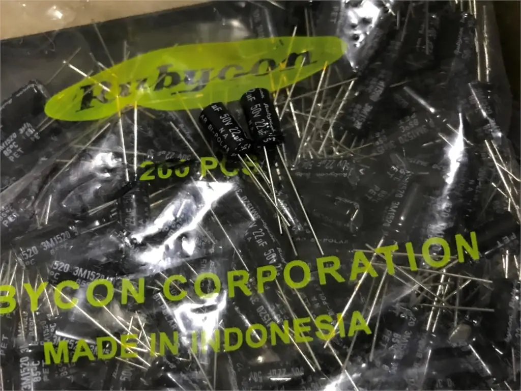 2021 10 шт. 22 мкФ 50V rubycon NA BP Series 6 3x11 мм оригинальный 50V22uF двухполярный алюминиевый