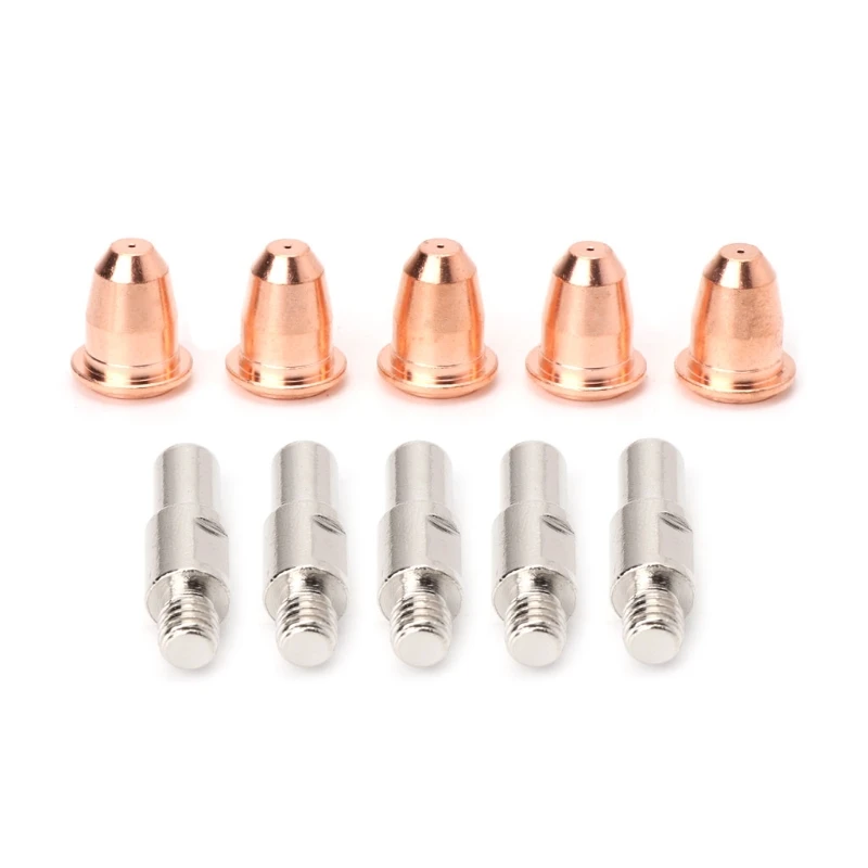 

10Pcs/Set S45 Consumables Kit Electrode 0.8mm Nozzle Tip For Plasma Cutter Torch Drop shipping