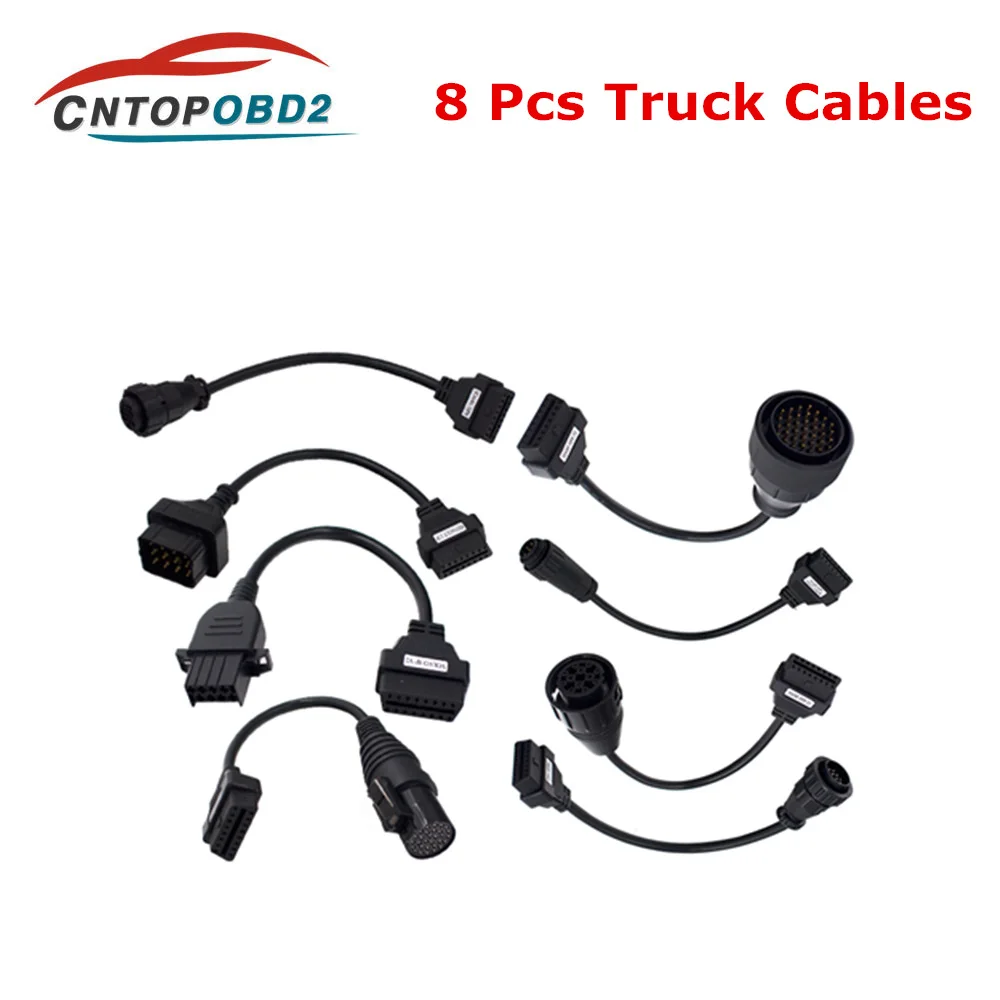 Truck Cables OBDII Scanner Relays Cars-Trucks Diagnostic Tool V3.0 Multidiag Double Green Board Real 9241 Chip TCS Bluetooth OBD2 Code Reader - Цвет: Truck Cables