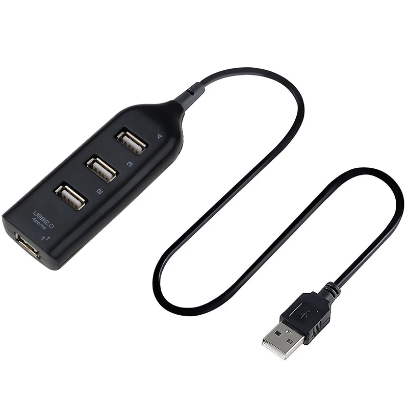 

Ockered Universal USB Hub 4 Port USB 2.0 with Cable High Speed Mini Hub Socket Pattern Splitter Cable Adapter for Laptop PC