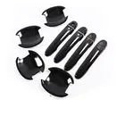 Для Renault Puls 2011 2012 2013 2014 2015 2016 черная хромированная крышка для двери автомобиля отделка наклейки аксессуары для стайлинга автомобилей