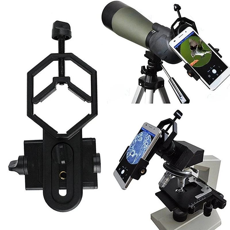 

Universal Microscope Telescope Stand Adapter For iPhone 7 6S Alloy Smartphone Phone holder