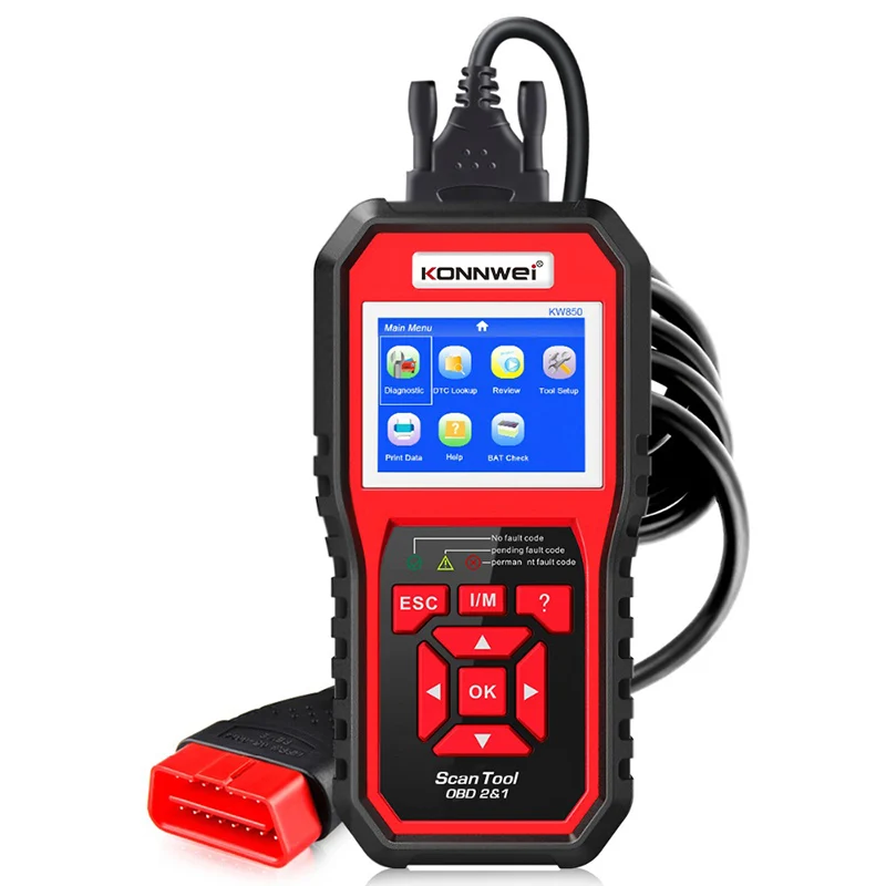 KONNWEI KW850 тестер батареи Автомобильный диагностический универсальный OBD