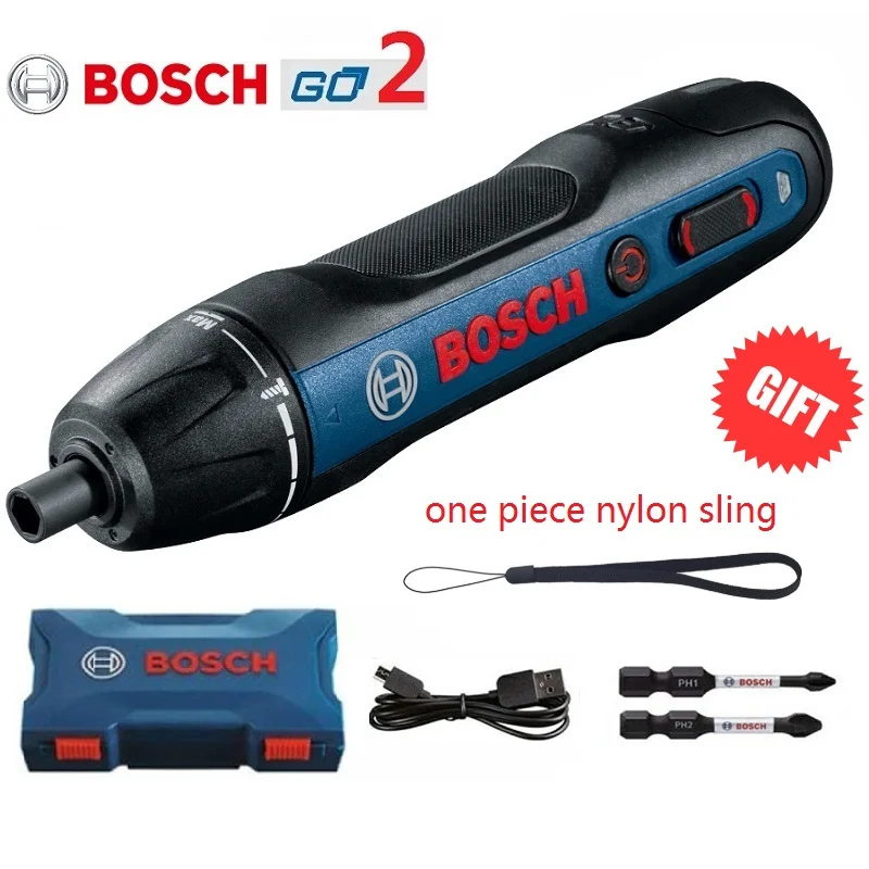 Набор миниатюрных электрических отверток Bosch Go 2 3 6 В перезаряжаемый