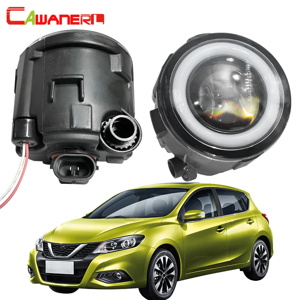 Cawanerl для Nissan Tiida 2007 2012 Автомобильный светодиодный противотуманный светильник 3000LM